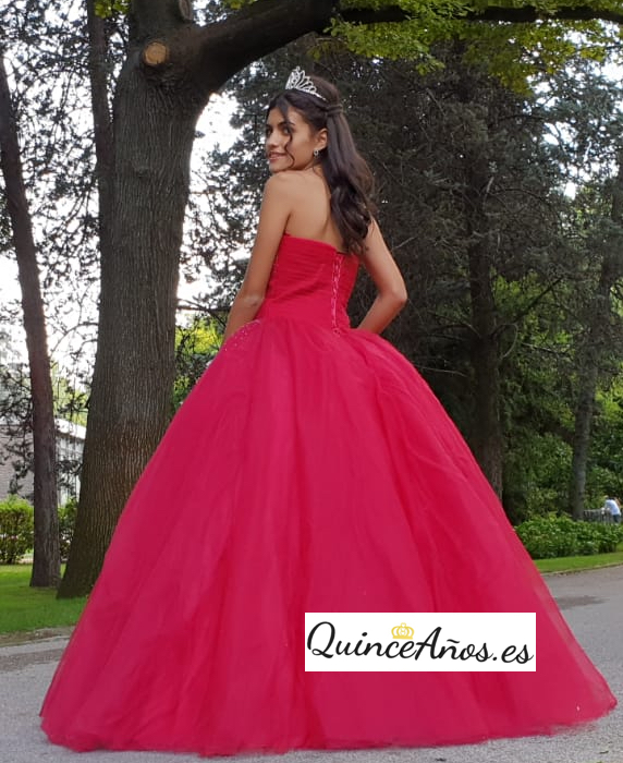 vestido rojo 15 años - Vestidos 15
